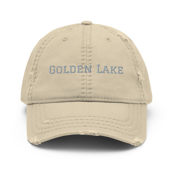 Golden Lake | Embroidered Distressed Hat | 4 Colors