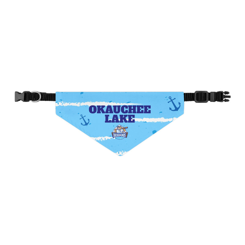 Okauchee Lake | DockHounds Blue Pet Bandana Collar