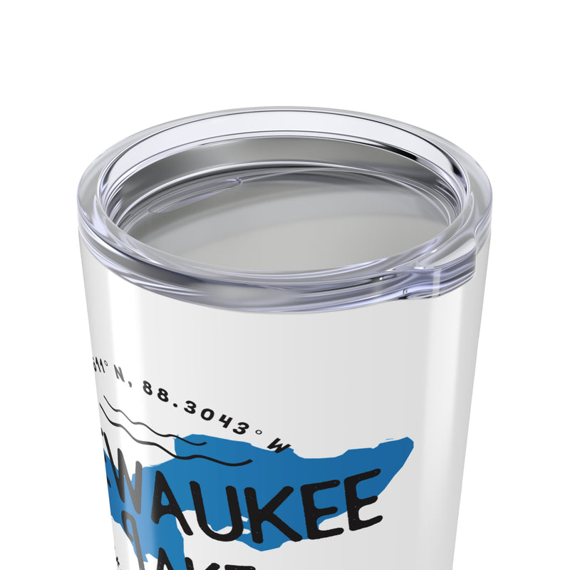 Pewaukee Lake Shape | Tumbler 20oz