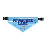 Pewaukee Lake | DockHounds | Blue Pet Bandana Collar