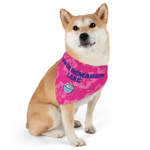 Lower Nemahbin Lake | DockHounds Pink Pet Bandana Collar