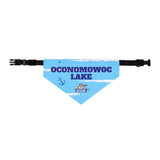 Oconomowoc Lake | DockHounds Blue Pet Bandana Collar