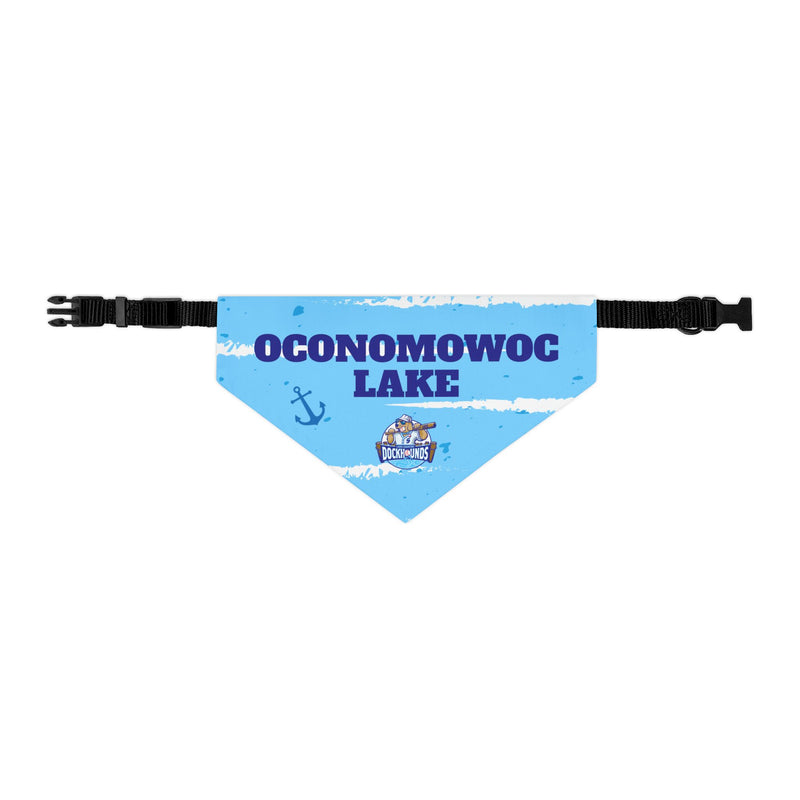 Oconomowoc Lake | DockHounds Blue Pet Bandana Collar