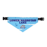 Lower Nashotah Lake | DockHounds Blue Pet Bandana Collar