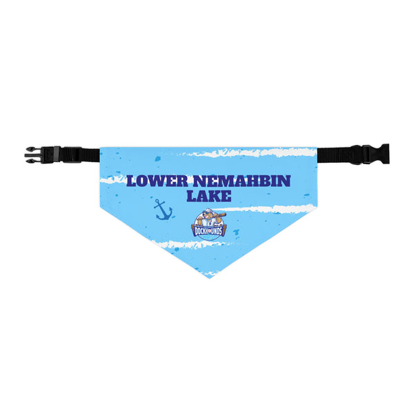 Lower Nemahbin Lake | DockHounds Blue Pet Bandana Collar