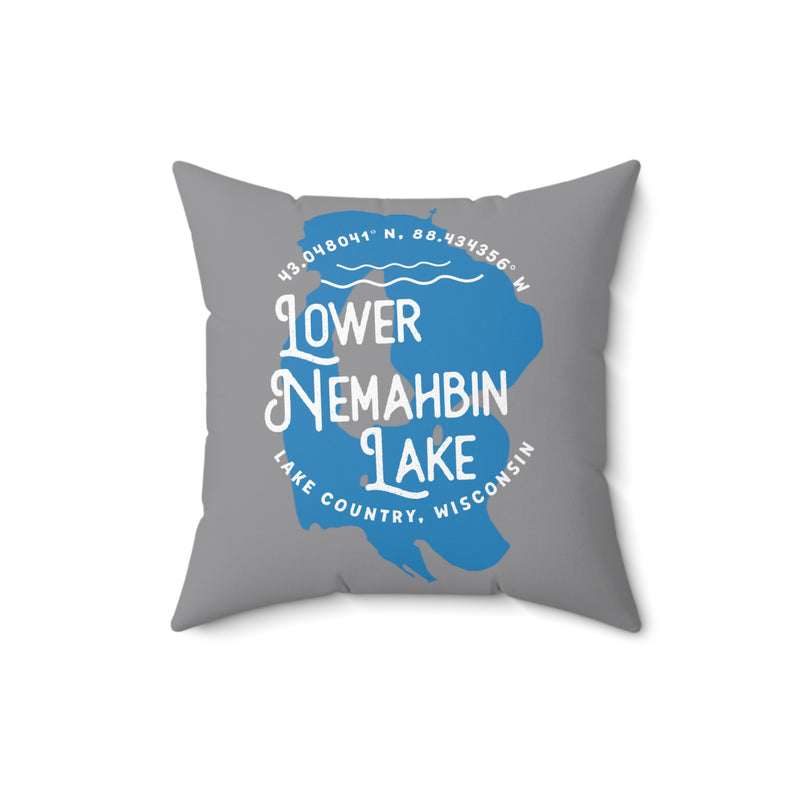 Lower Nemahbin Lake Square Pillow