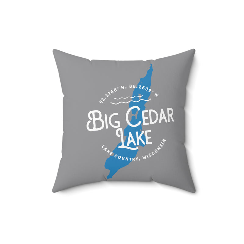 Big Cedar Lake Square Pillow