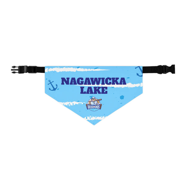 Nagawicka Lake | DockHounds | Blue Pet Bandana Collar