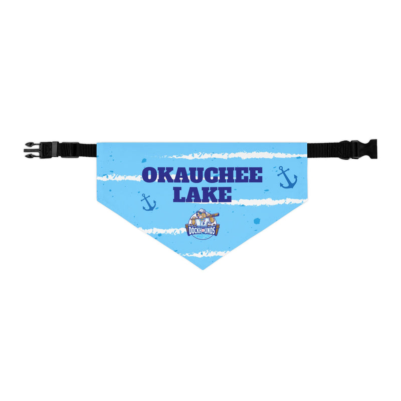 Okauchee Lake | DockHounds Blue Pet Bandana Collar