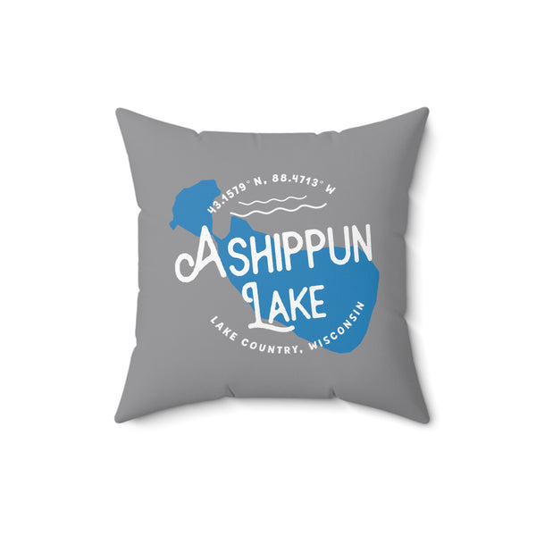 Ashippun Lake Square Pillow