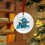 Plummer Lake Shape Metal Ornament