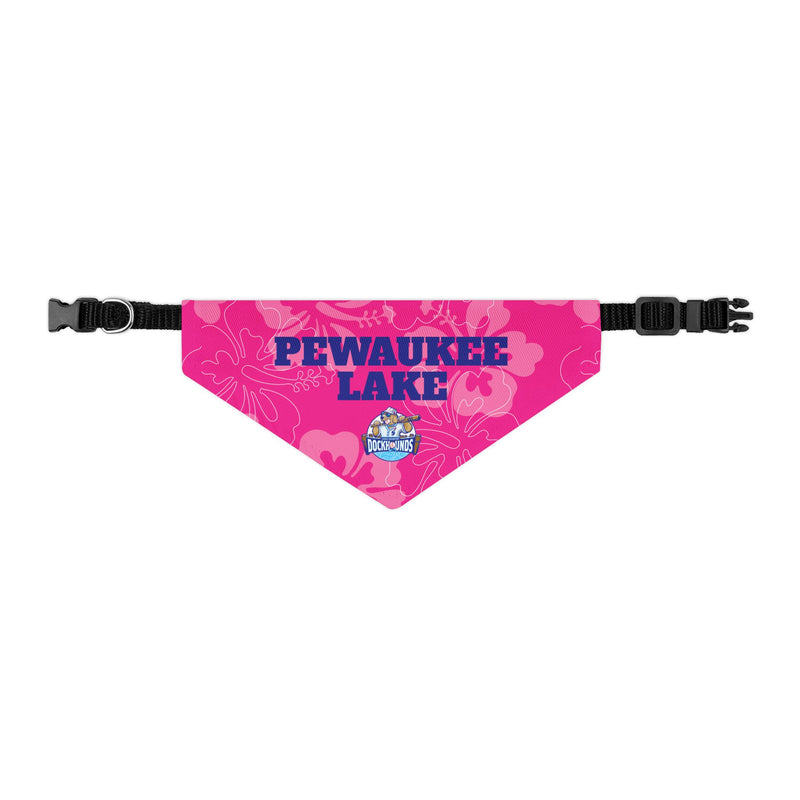 Pewaukee Lake | DockHounds | Pink Pet Bandana Collar