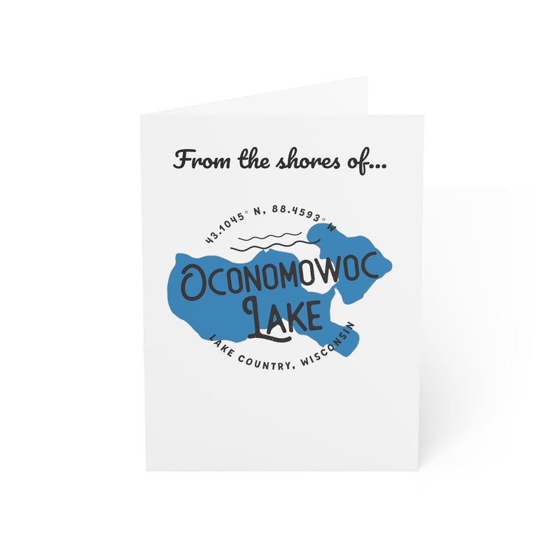 Oconomowoc Lake Greeting Cards (1, 10, 30, and 50pcs)
