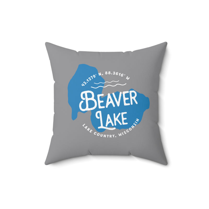 Beaver Lake Square Pillow