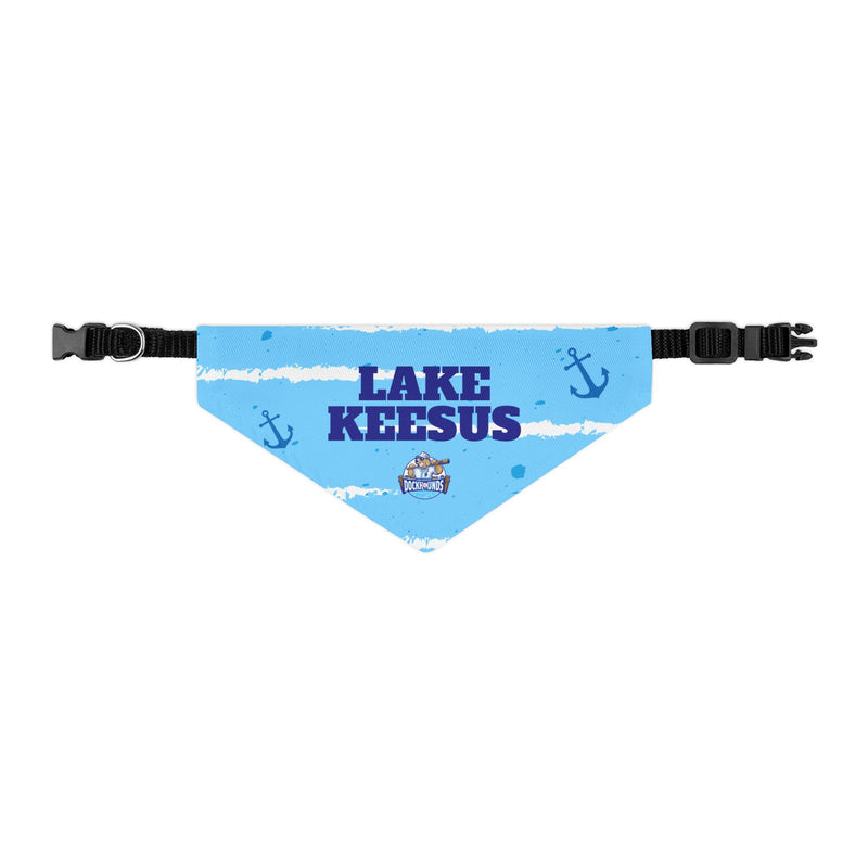 Lake Keesus | DockHounds Blue Pet Bandana Collar