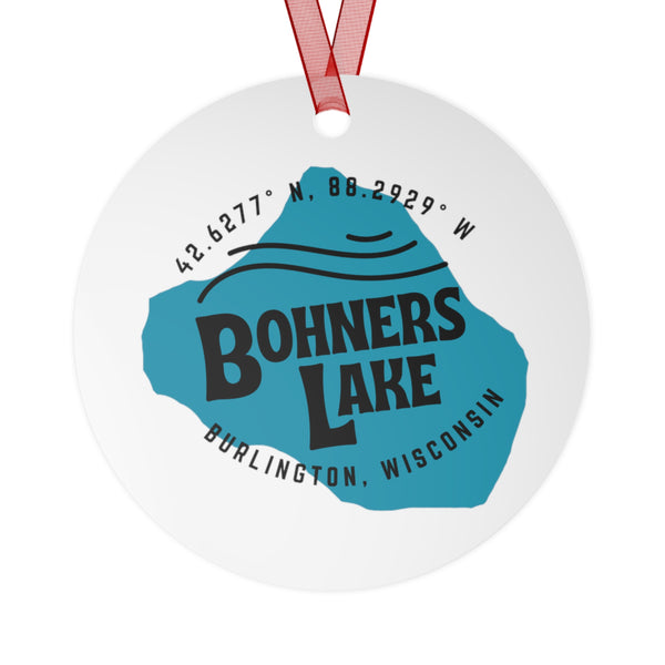 Bohners Lake Shape Metal Ornament