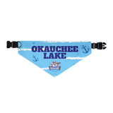 Okauchee Lake | DockHounds Blue Pet Bandana Collar