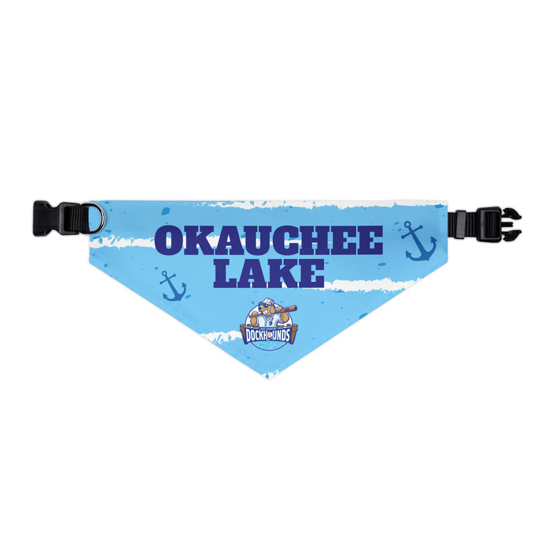 Okauchee Lake | DockHounds Blue Pet Bandana Collar