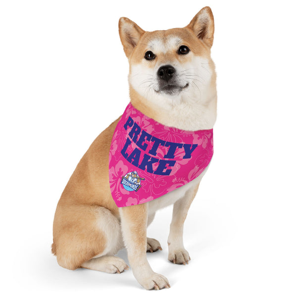 Pretty Lake | DockHounds Pink Pet Bandana Collar