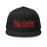 Big Cedar Lake | Red Line Design Trucker Cap | 9 Colors