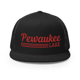 Pewaukee Lake | Red Line Design Trucker Cap | 9 Colors