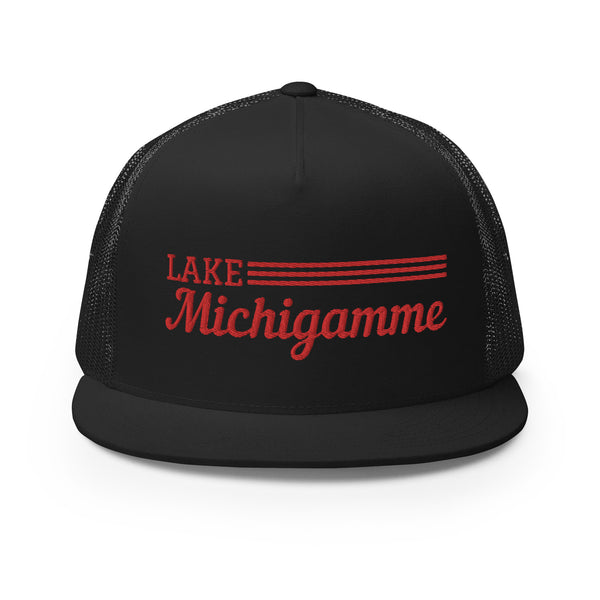 Lake Michigamme | Red Line Design | Trucker Cap | 9 Colors