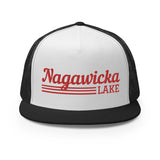 Nagawicka Lake Red Line Design | Trucker Cap