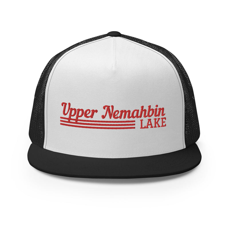 Upper Nemahbin Lake | Red Line Design Trucker Cap | 9 Colors