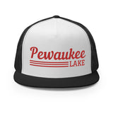 Pewaukee Lake | Red Line Design Trucker Cap | 9 Colors