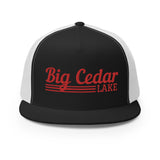 Big Cedar Lake | Red Line Design Trucker Cap | 9 Colors