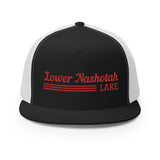 Lower Nashotah Lake | Red Line Design | Trucker Cap | 9 Colors