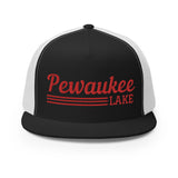 Pewaukee Lake | Red Line Design Trucker Cap | 9 Colors