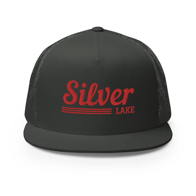 Silver Lake Red Line Design | Trucker Cap