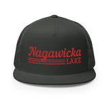 Nagawicka Lake Red Line Design | Trucker Cap