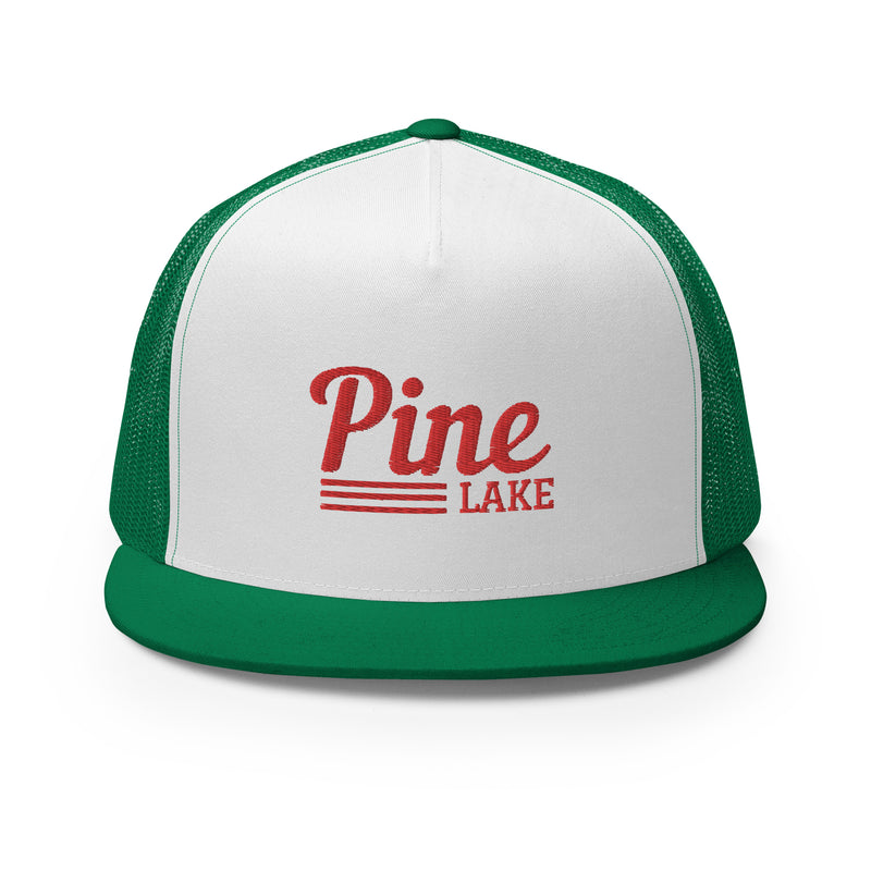 Pine Lake | Red Line Design | Trucker Cap | 9 Colors