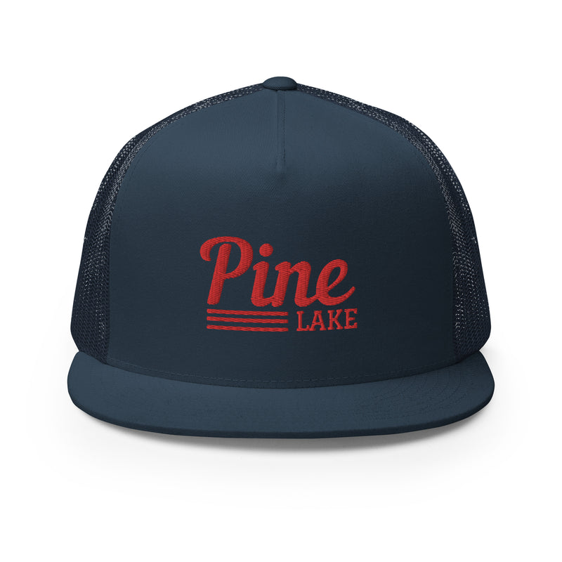 Pine Lake | Red Line Design | Trucker Cap | 9 Colors