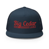 Big Cedar Lake | Red Line Design Trucker Cap | 9 Colors