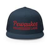 Pewaukee Lake | Red Line Design Trucker Cap | 9 Colors