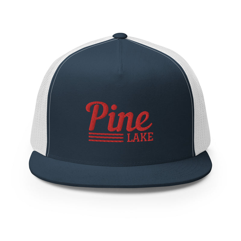 Pine Lake | Red Line Design | Trucker Cap | 9 Colors