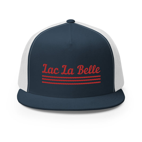 Lac La Belle | Red Line Design | Trucker Cap | 9 Colors