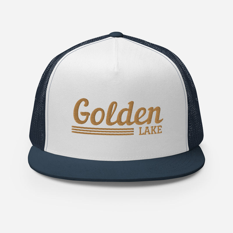 Golden Lake Line Design | Trucker Cap | 8 Colors