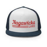 Nagawicka Lake Red Line Design | Trucker Cap