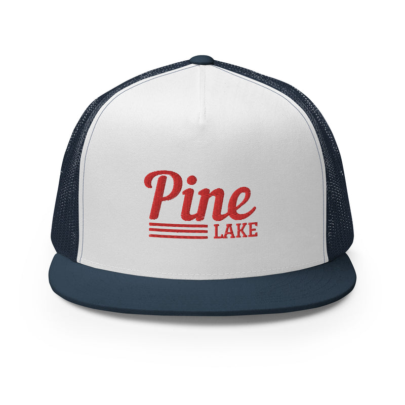 Pine Lake | Red Line Design | Trucker Cap | 9 Colors