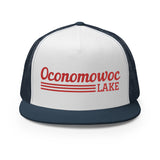 Oconomowoc Lake | Red Line Design Trucker Cap | 9 Colors