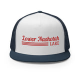 Lower Nashotah Lake | Red Line Design | Trucker Cap | 9 Colors