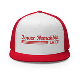 Lower Nemahbin Lake | Red Line Design Trucker Cap | 9 Colors