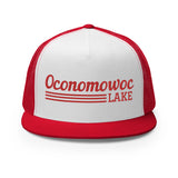 Oconomowoc Lake | Red Line Design Trucker Cap | 9 Colors