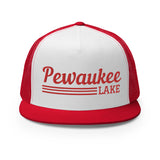 Pewaukee Lake | Red Line Design Trucker Cap | 9 Colors