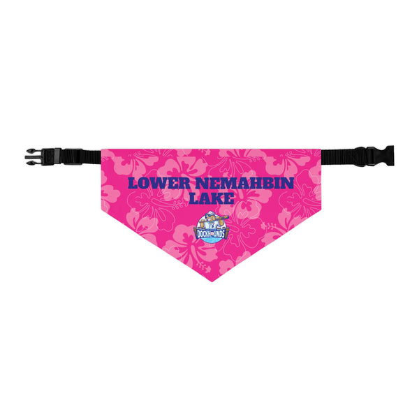 Lower Nemahbin Lake | DockHounds Pink Pet Bandana Collar