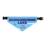 Oconomowoc Lake | DockHounds Blue Pet Bandana Collar